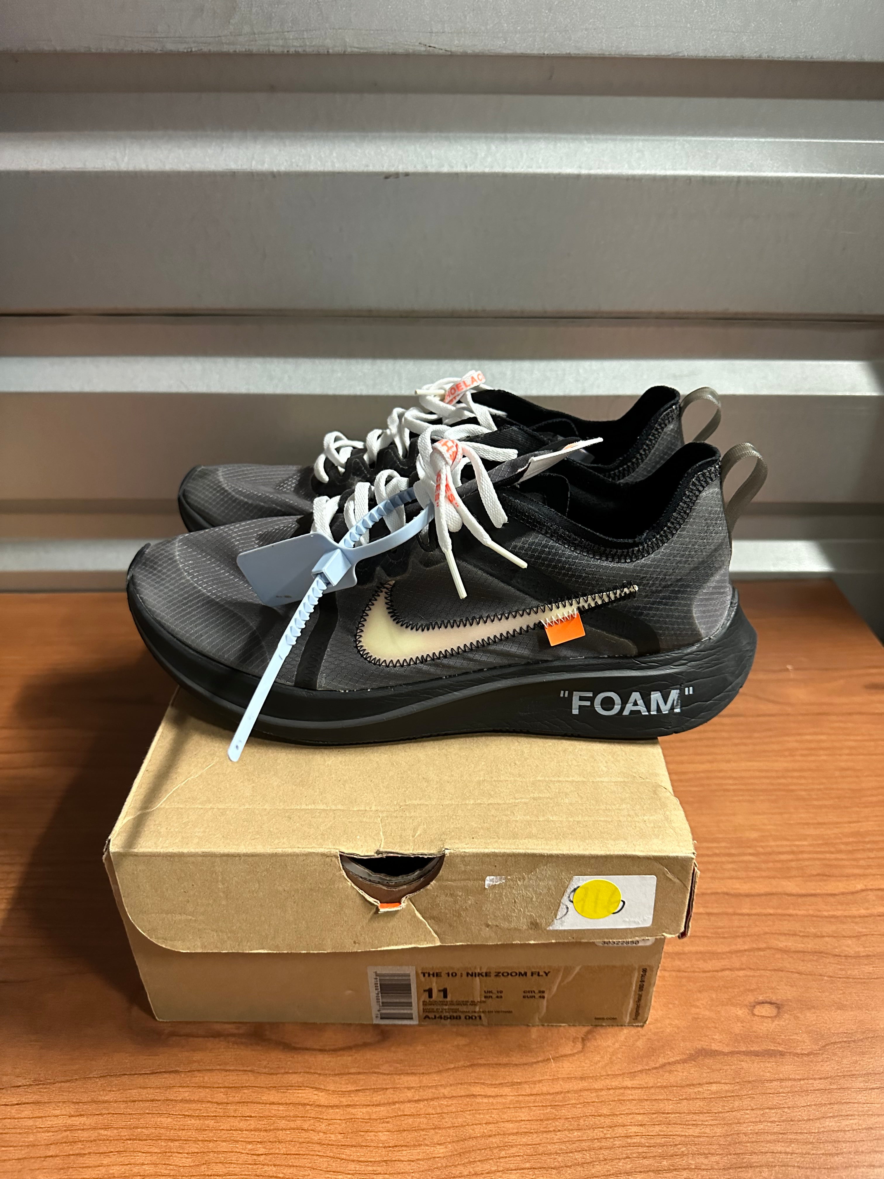 Nike off white zoom fly box best sale