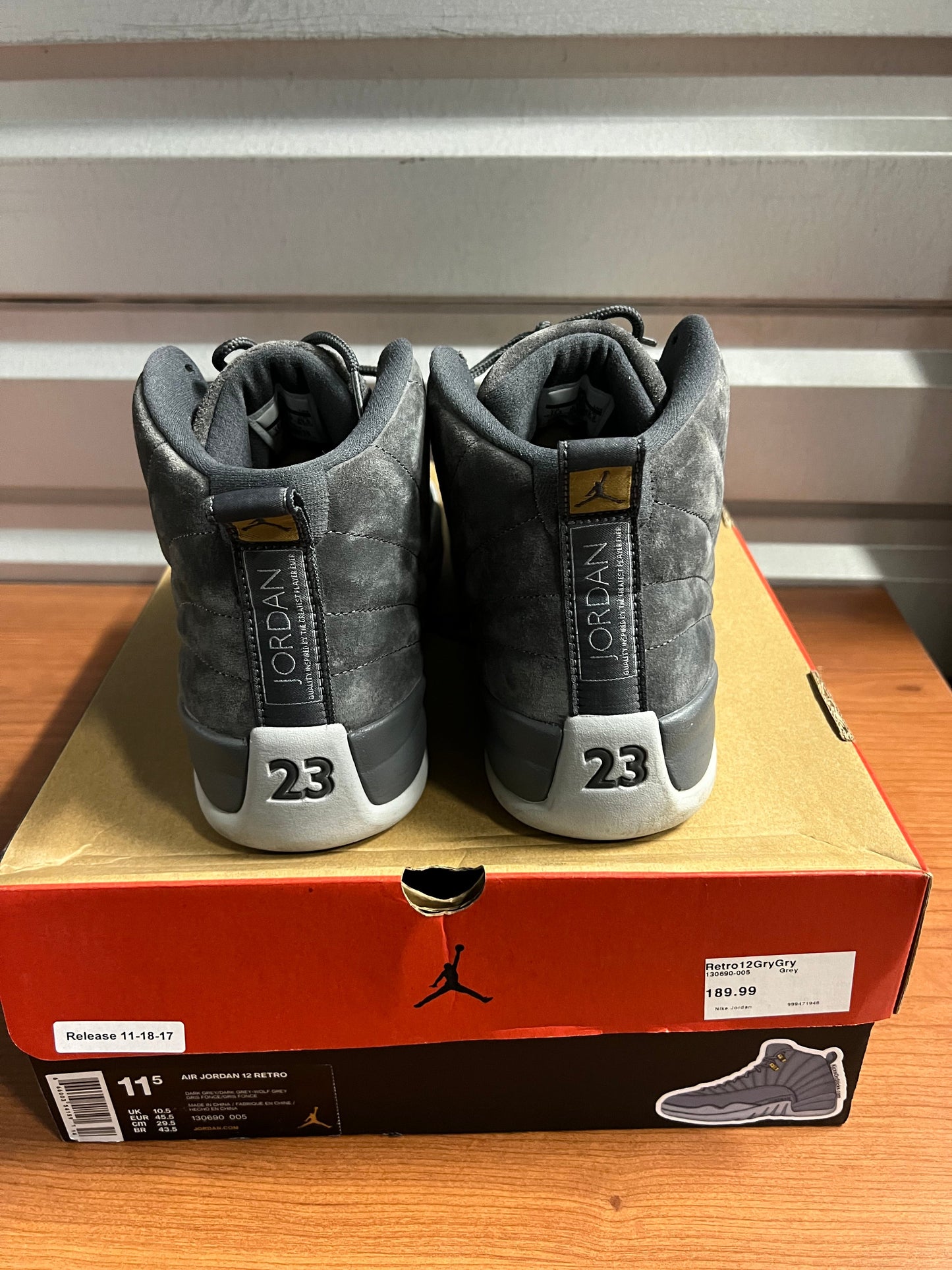 Jordan 12 "Dark Grey"